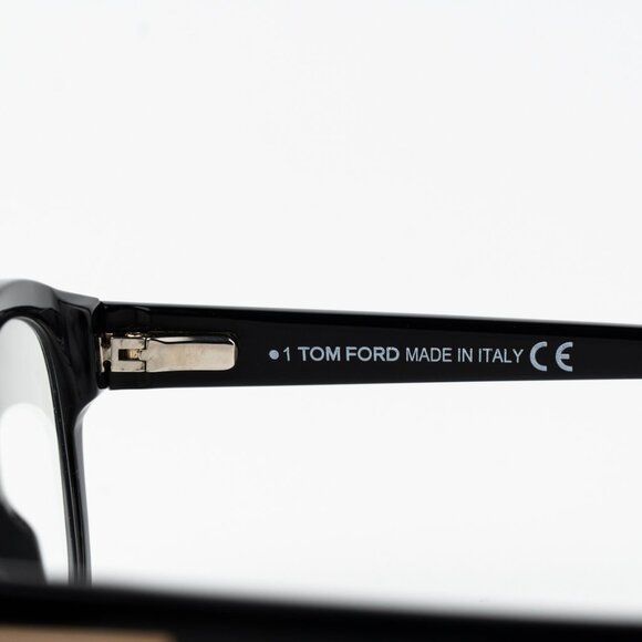 Tom Ford Men Eyeglasses Black Clear Blue Light Block Square FT5808 001 BRAND NEW - Picture 4 of 9